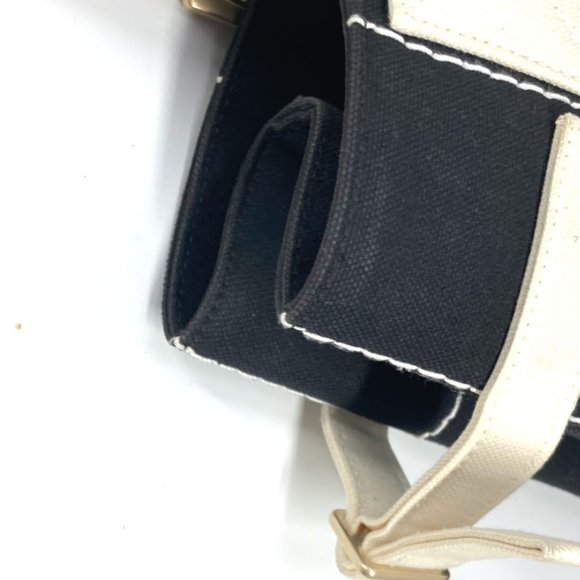 CHANEL Black Canvas Logo Shoulder Bag - Picture 9 of 16